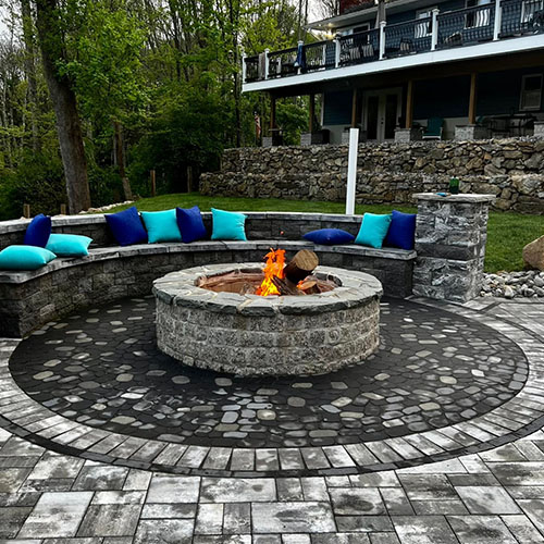 paver outdoor fireplace nj nj paver patio company