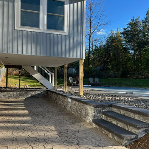 stone patio and wall nj stone patio with wall nj